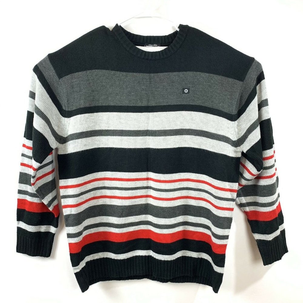 Authentic Mens South Pole Gray Knit Sweater Size XL From the 2000s RN826…